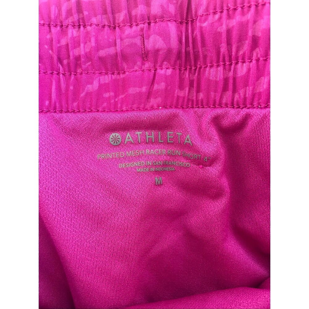 Athleta Magnolia Pink Racer Run Athletic Shorts Women’s Size Medium 4” Inseam - Picture 4 of 5